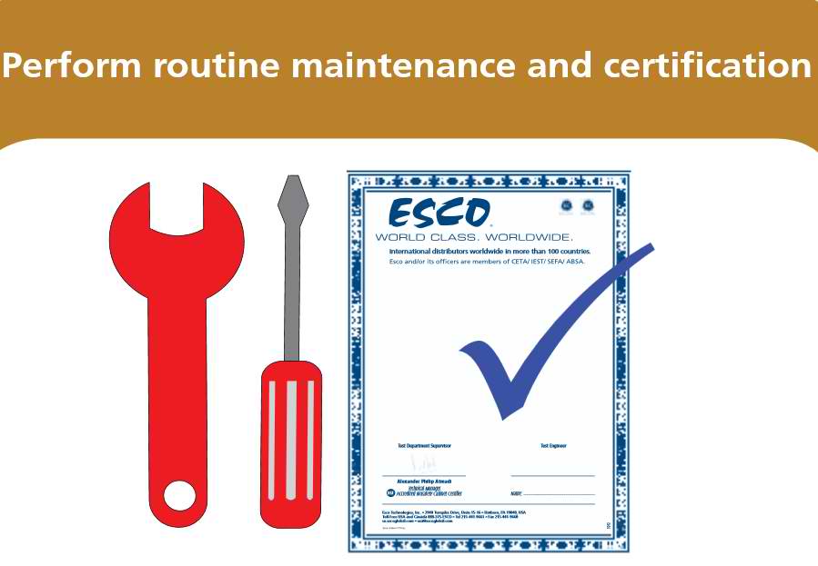 Perform routine maintenance